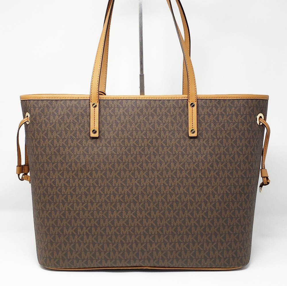 Michael Kors Large Jet Set Tote Bag Brown - Picture 3 of 6